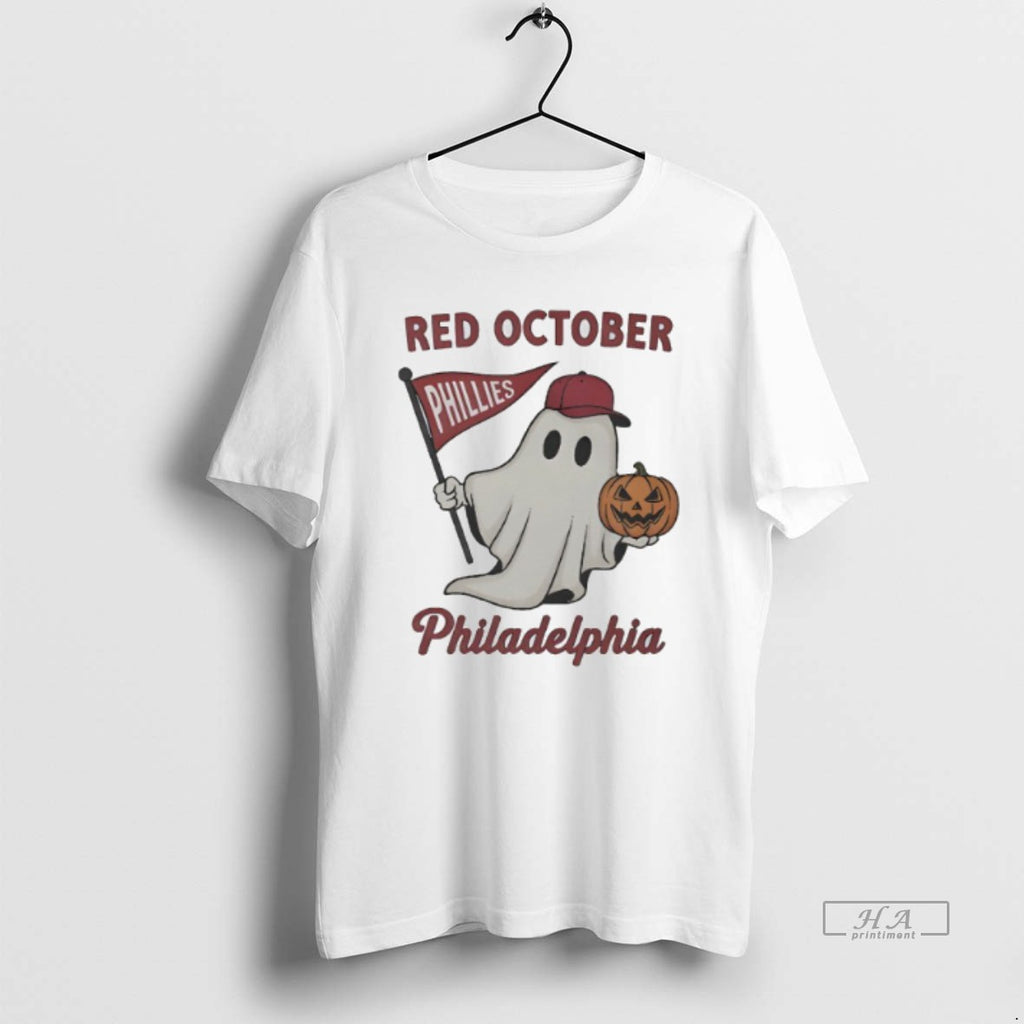 Trendy Red October Philadelphia Phillies Ghost Halloween