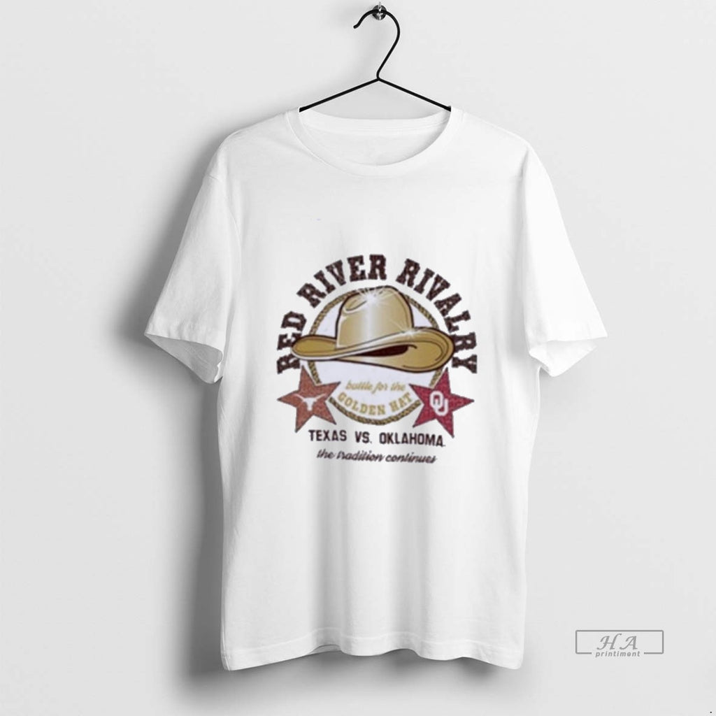 Trendy Red River Rivalry Golden Hat Texas Vs Oklahoma