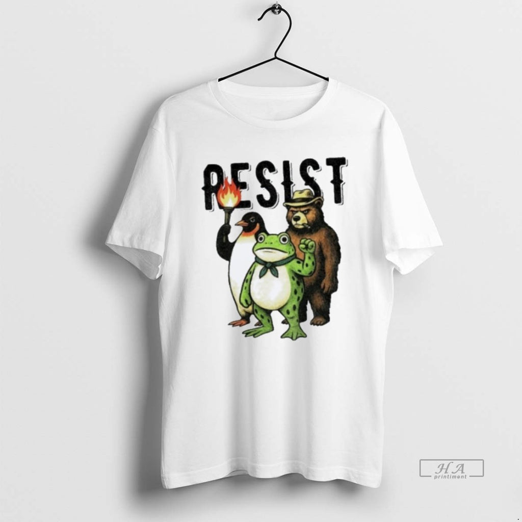 Trendy Resist Portland Frog Penguin Bear Resist Abolish Ice