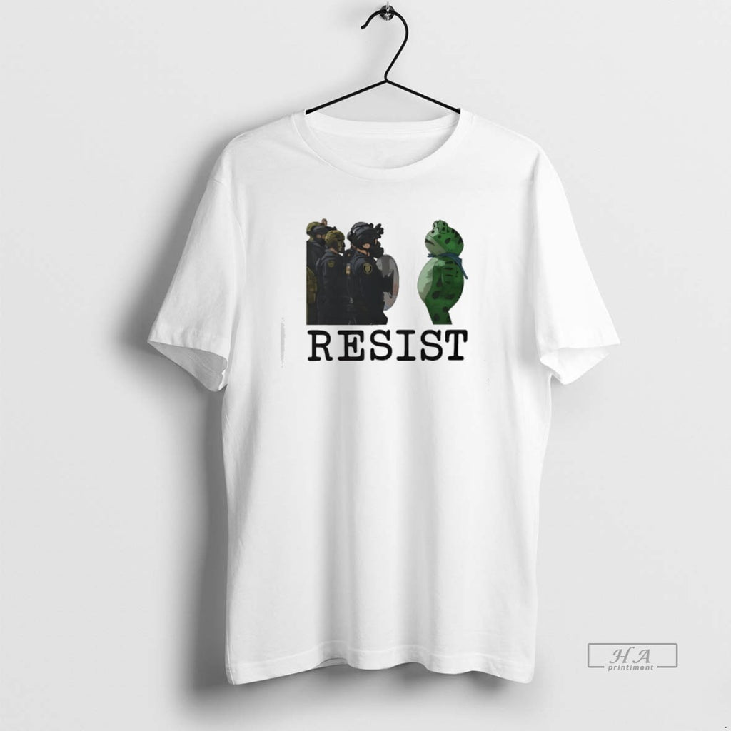 Trendy Resist Portland Frog Protest Anti Ice Anti Fascism