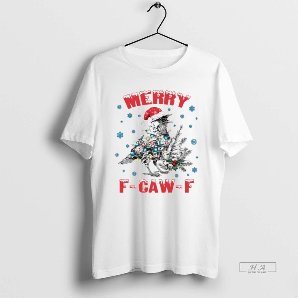 Trendy Santa Crow Merry F Caw F