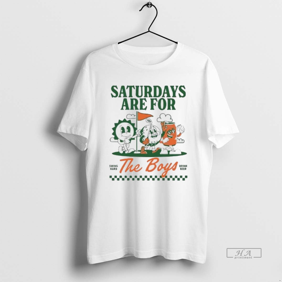 Trendy Saturdays Are For The Boys Swing Hard Drink Beer Golf