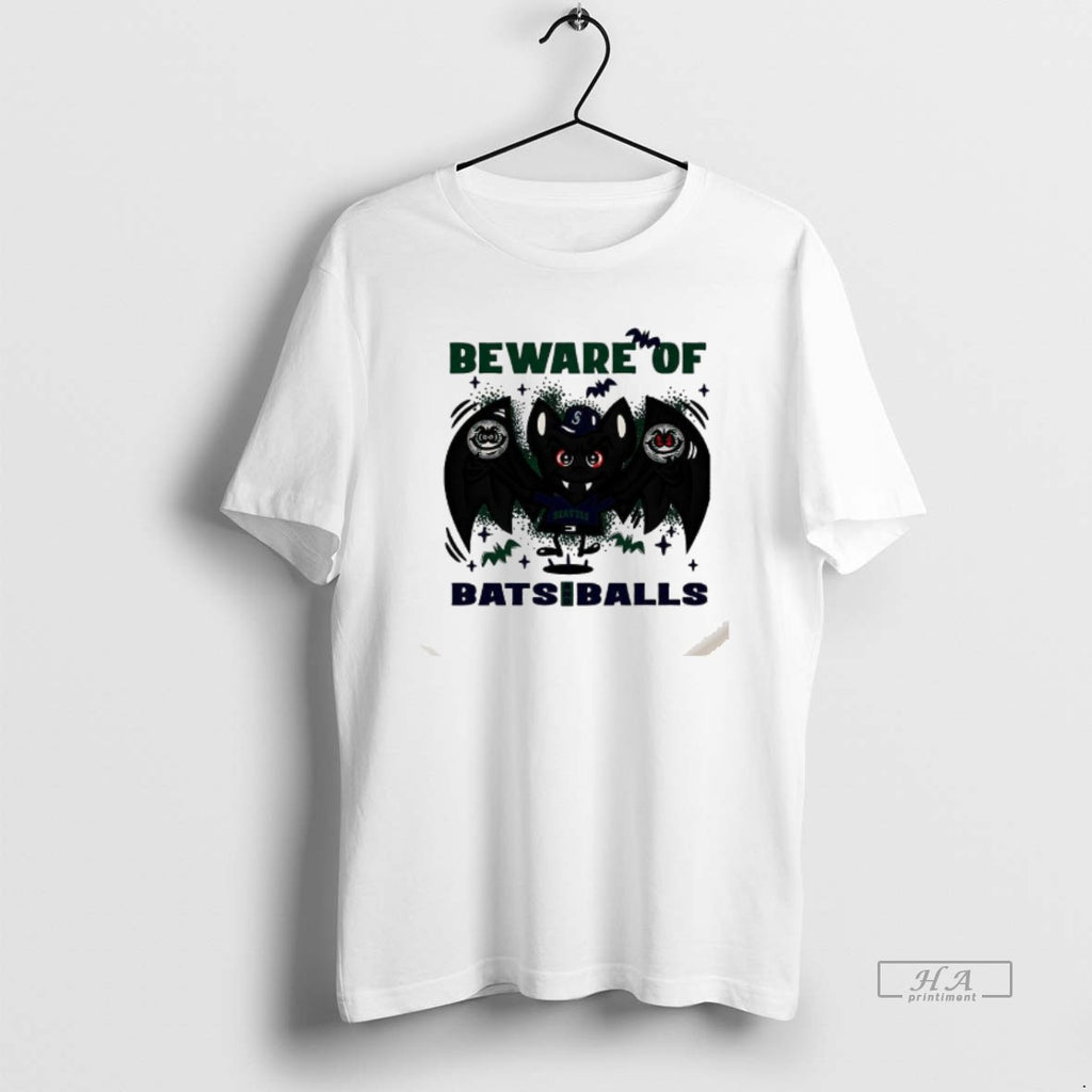 Trendy Seattle Mariners Baseball Beware Of Bats And Balls Halloween