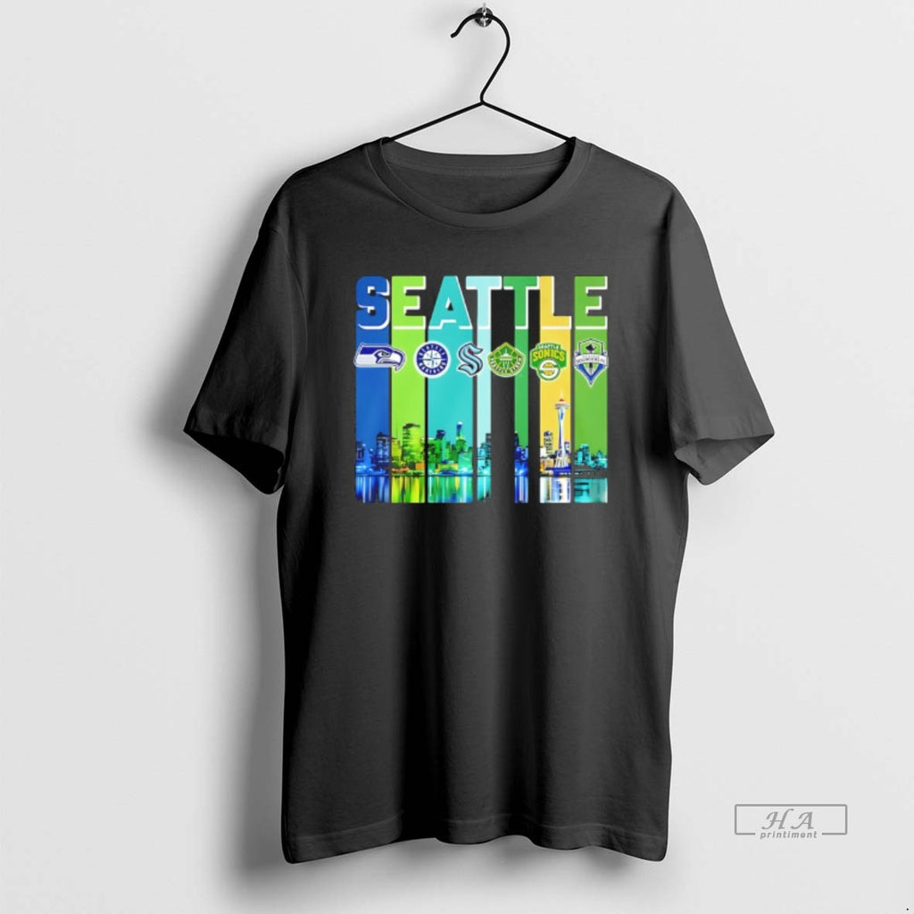 Trendy Sports In Seattle City Skyline
