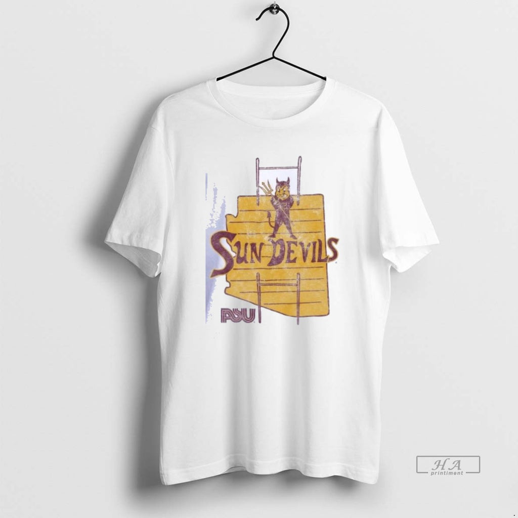 Trendy Sun Devils Psu Arizona State Vintage Sparky Football Shirts