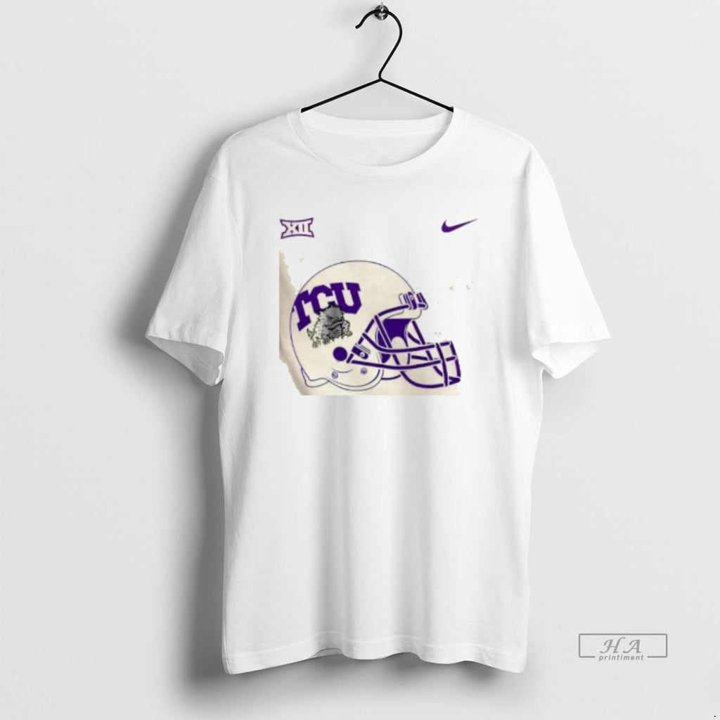 Trendy Tcu Horned Frogs Football Helmet 2 Sided