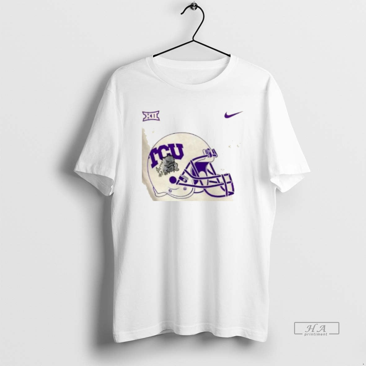 Trendy Tcu Horned Frogs Football Helmet 2 Sided