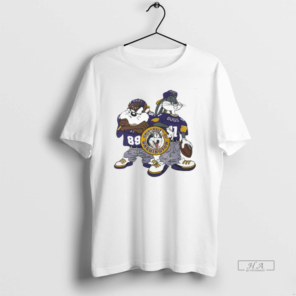 Trendy Taz And Bugs Bunny Wearing University Of Washington Huskies Football