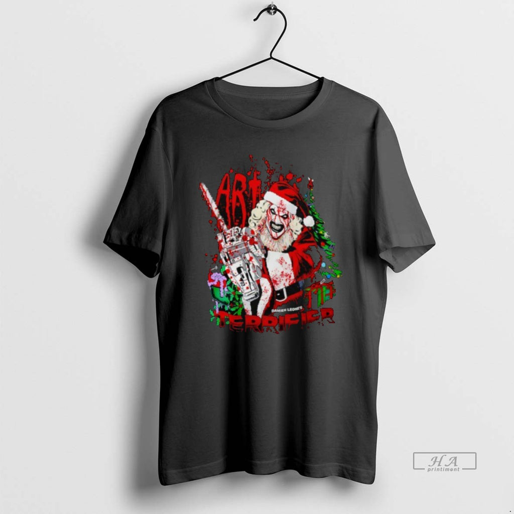 Trendy Terrifier Art The Clown Damien Leones Santa Halloween