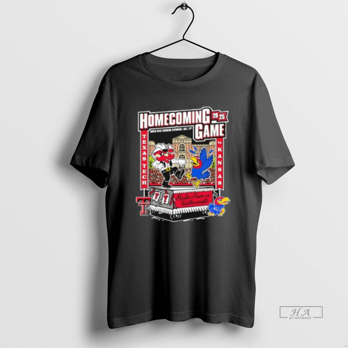Trendy Texas Tech Red Raiders Vs Kansas Jayhawks Raider Power Featherweight 2025