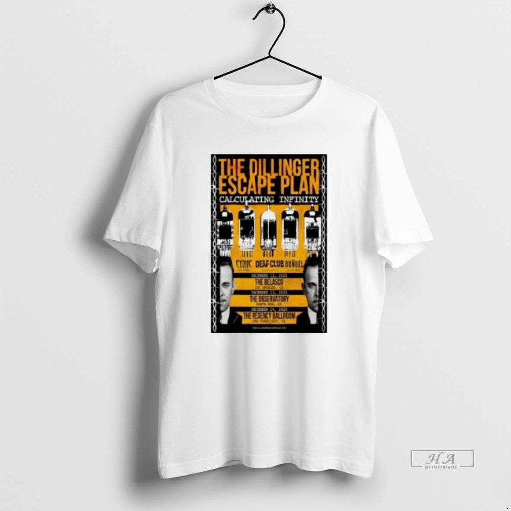 Trendy The Dillinger Escape Plan California Dec 12 14 2025