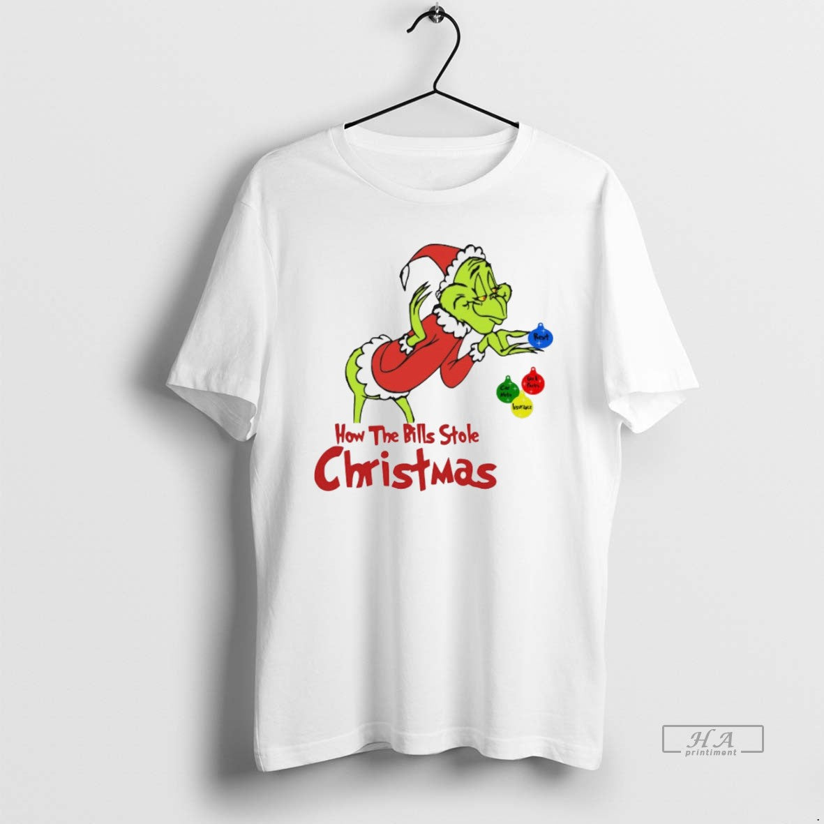 Trendy The Grinch How The Bills Stole Christmas White