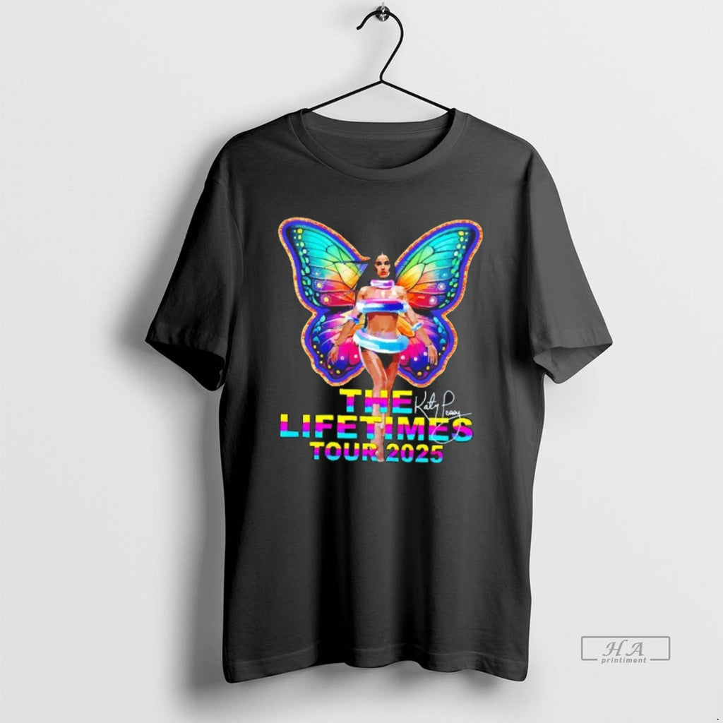 Trendy The Lifetime Tour 2025 Katy Perry Blackshirt