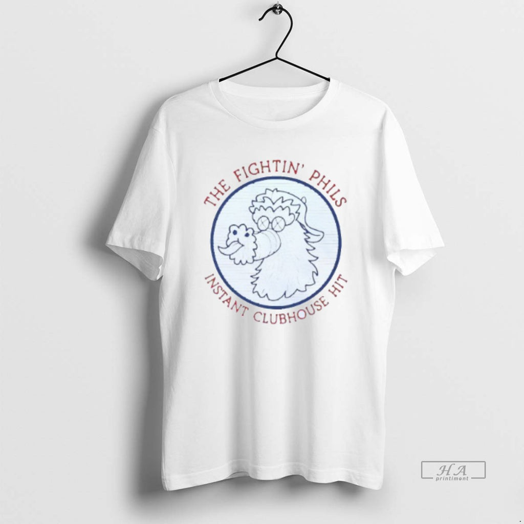 Trendy The Fightin Phils Instant Clubhouse Hit Philadelphia Phillies Phanatic Mens White Tee