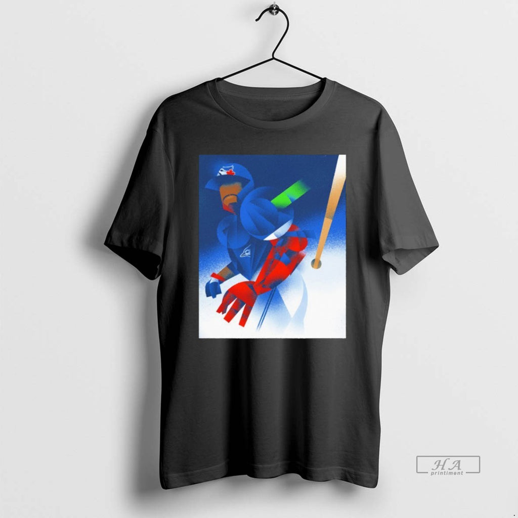 Trendy Toronto Blue Jays Vladimir Guerrero Jr Bat Flip Blackshirt