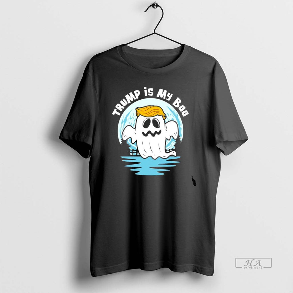 Trendy Trump Ghost Is My Boo Halloween Blackshirt
