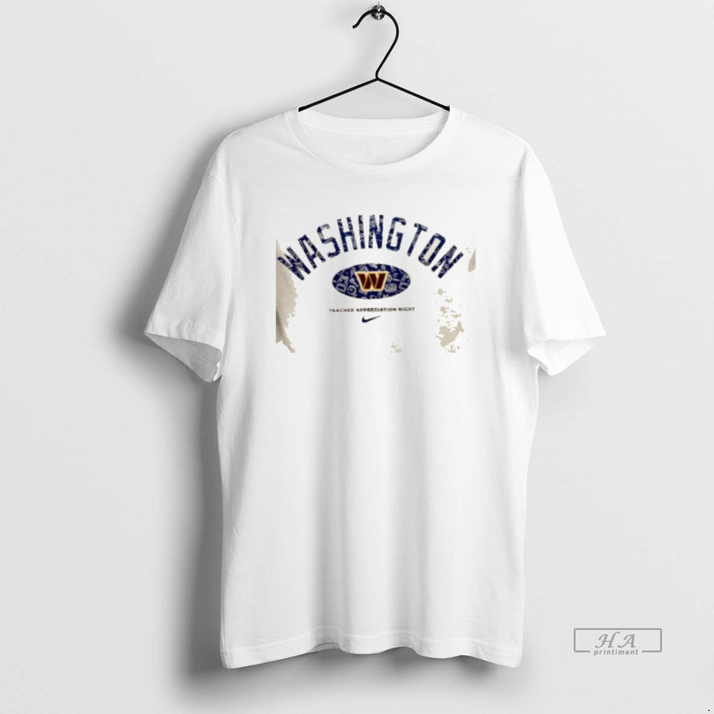 Trendy Washington Commanders Teacher Appreciation Night 2 Sided