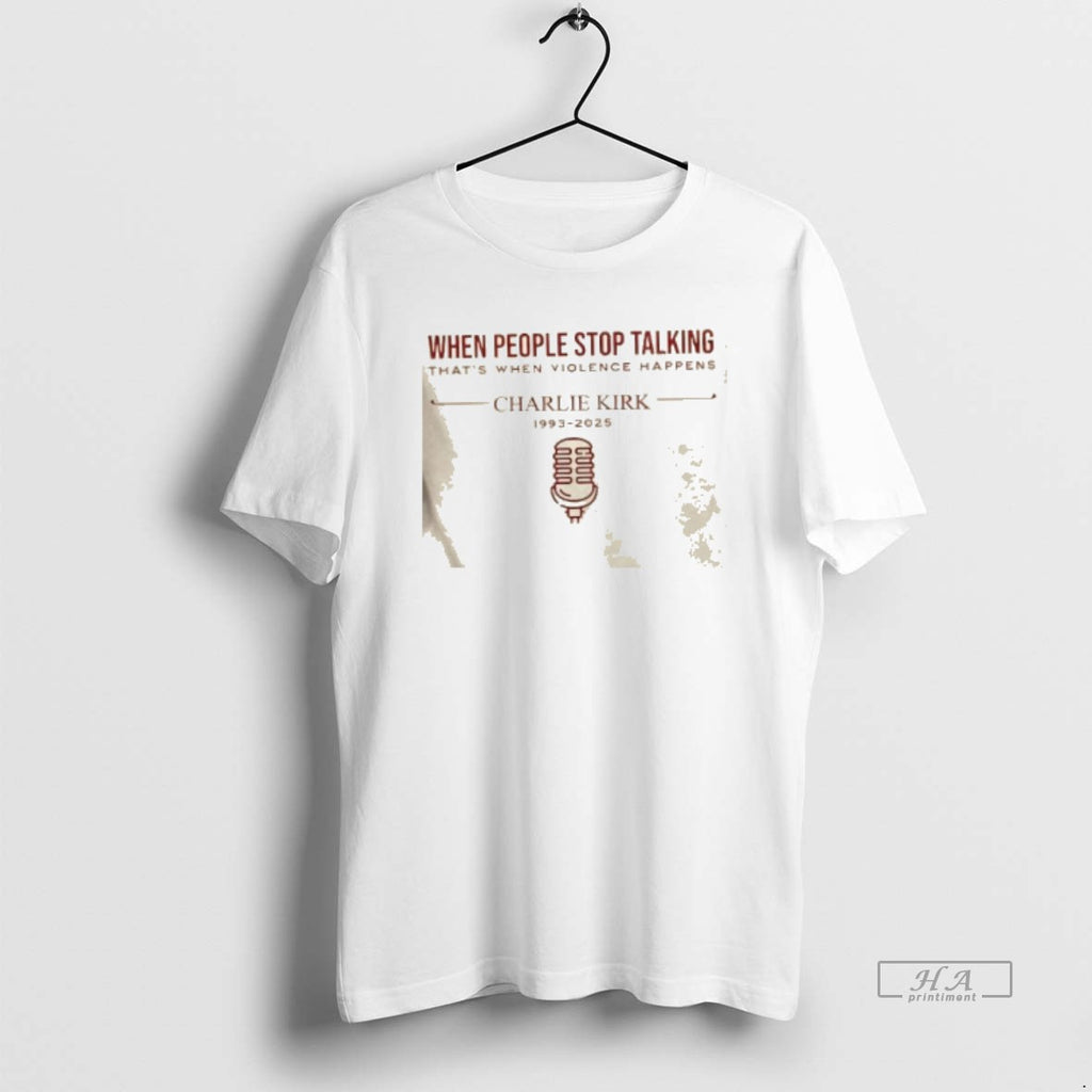 Trendy When People Stop Talking Thats When Violence Happens Charlie Kirk X University Of Oklahoma