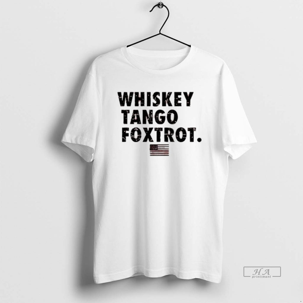 Trendy Whiskey Tango Foxtrot American Flag