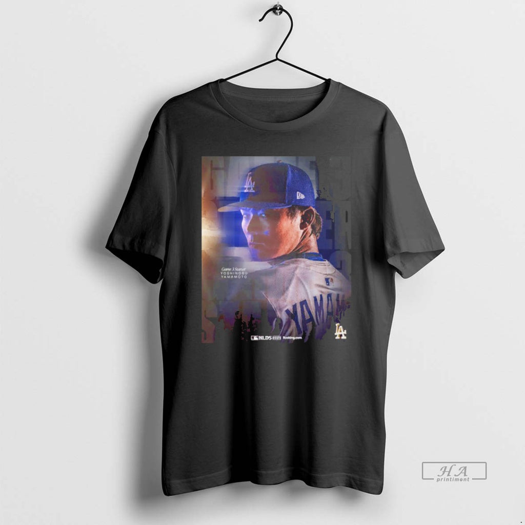 Trendy Yoshinobu Yamamoto Los Angeles Dodgers Game 3 Starter Mlb Nlds 2025 Blackshirt