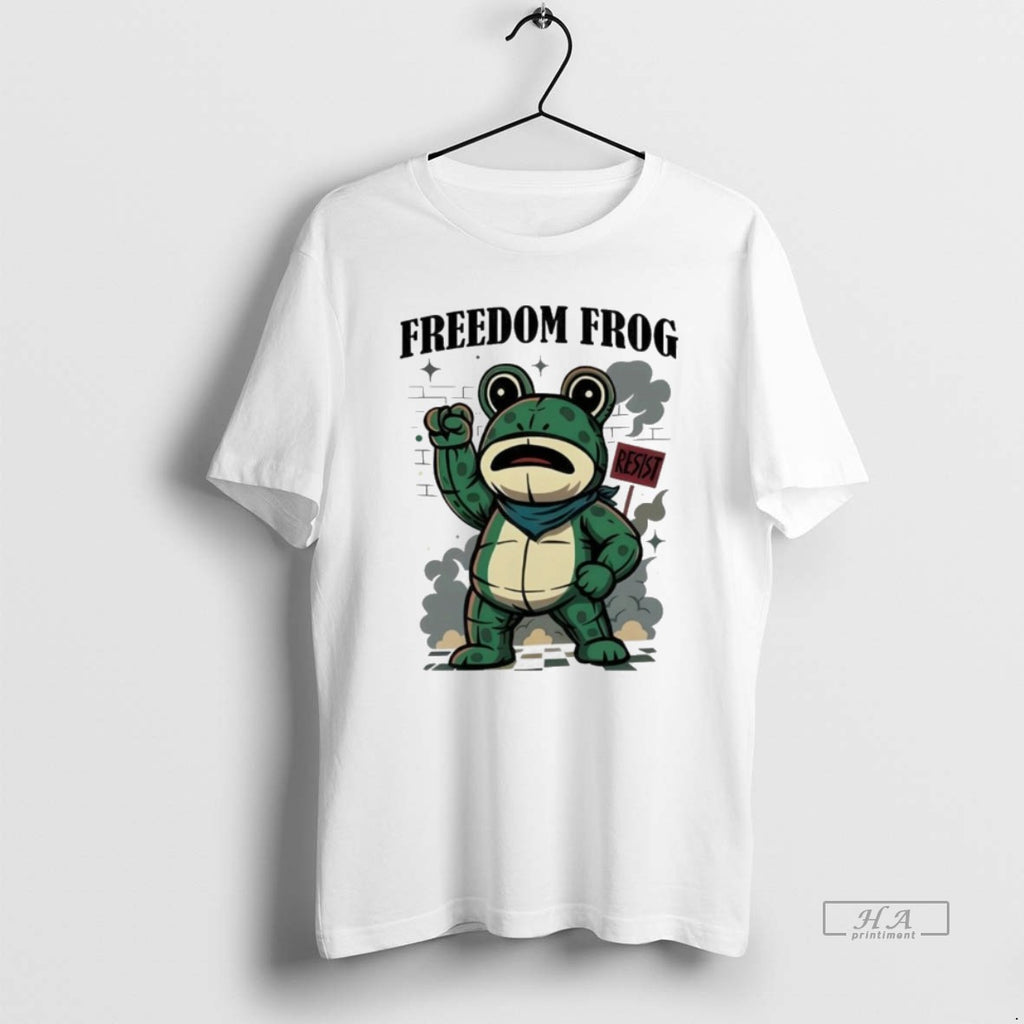 Trendy Portland Frog Freedom Frog