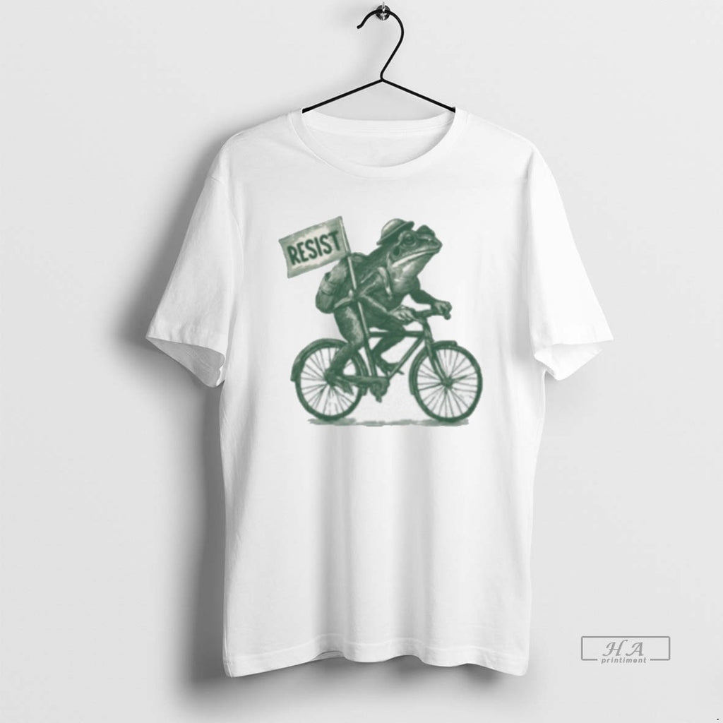 Trendy Portland Frog On Bike Resist Anti Ice