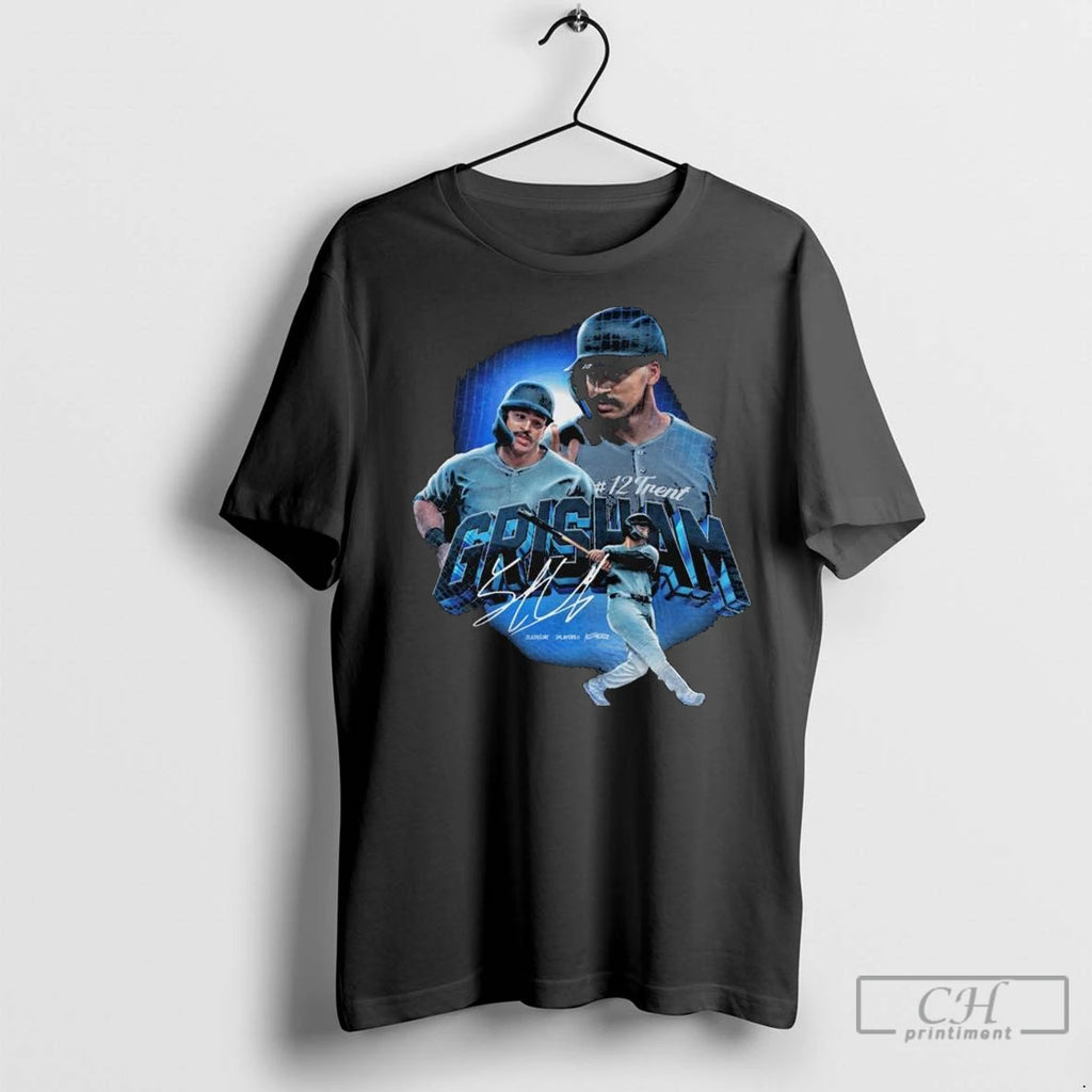 Trent 12 Grisham New York Yankess Signature Long Sleve T Shirts