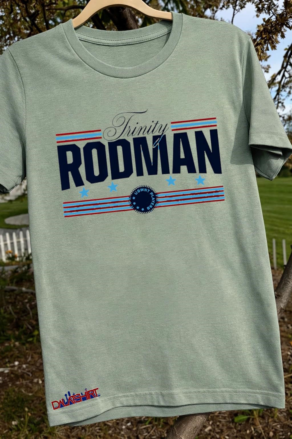 Trinity Rodman USWNT players soccer star typography shirt