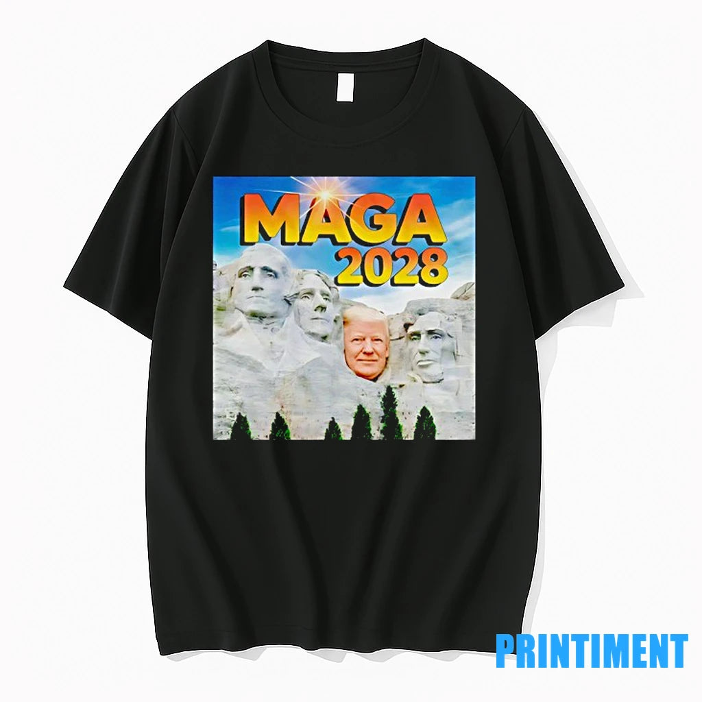 Trump Maga 2028 Mount Rushmore Tshirts Sweater