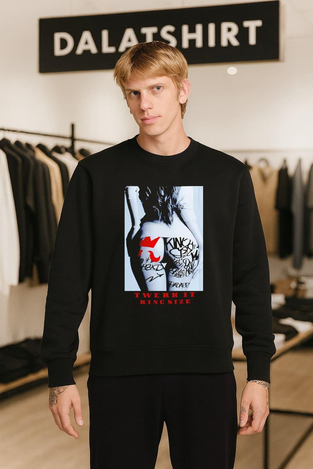 Twerk It King Size Graffiti Art Model Graphic shirt
