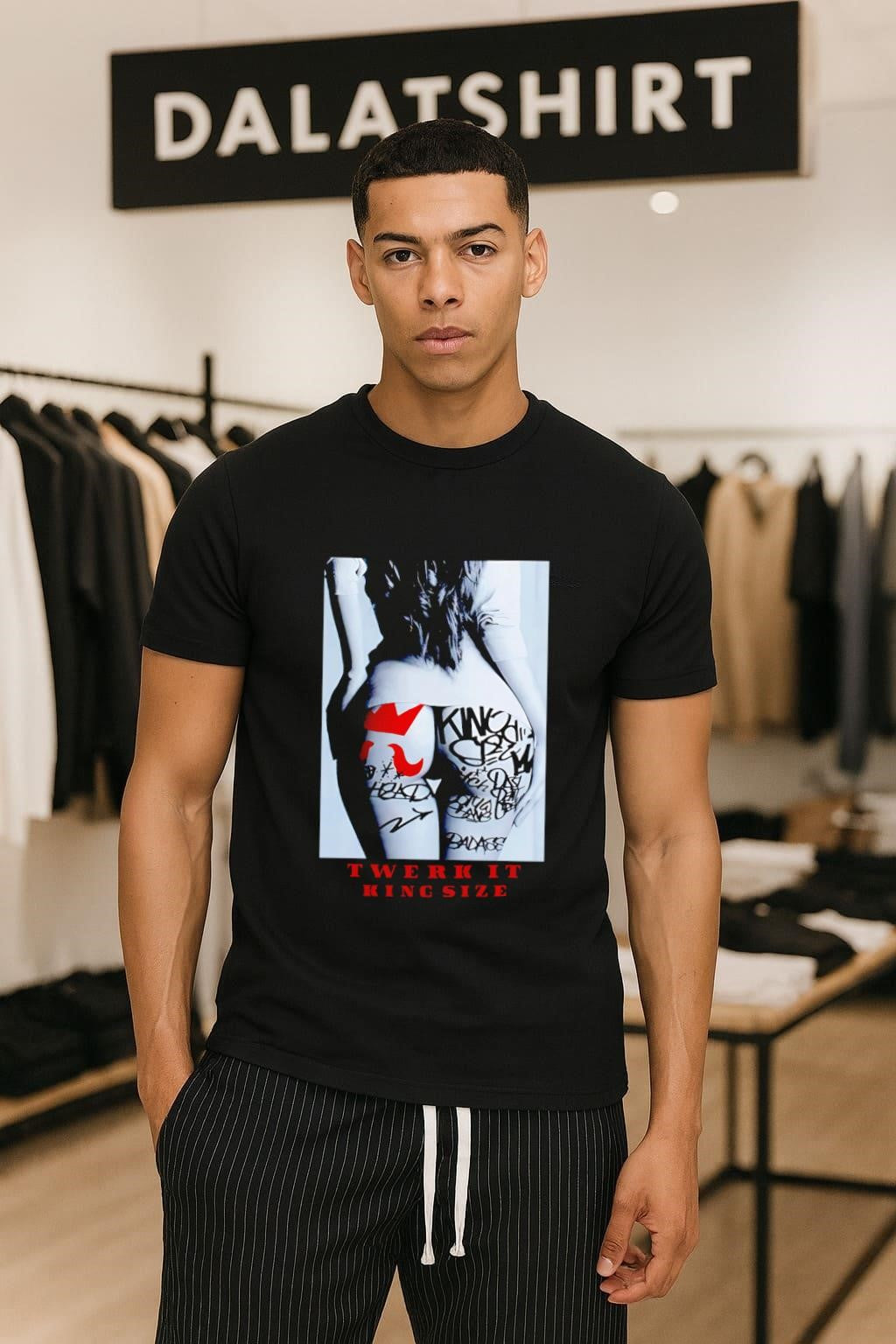 Twerk It King Size Graffiti Art Model Graphic shirt