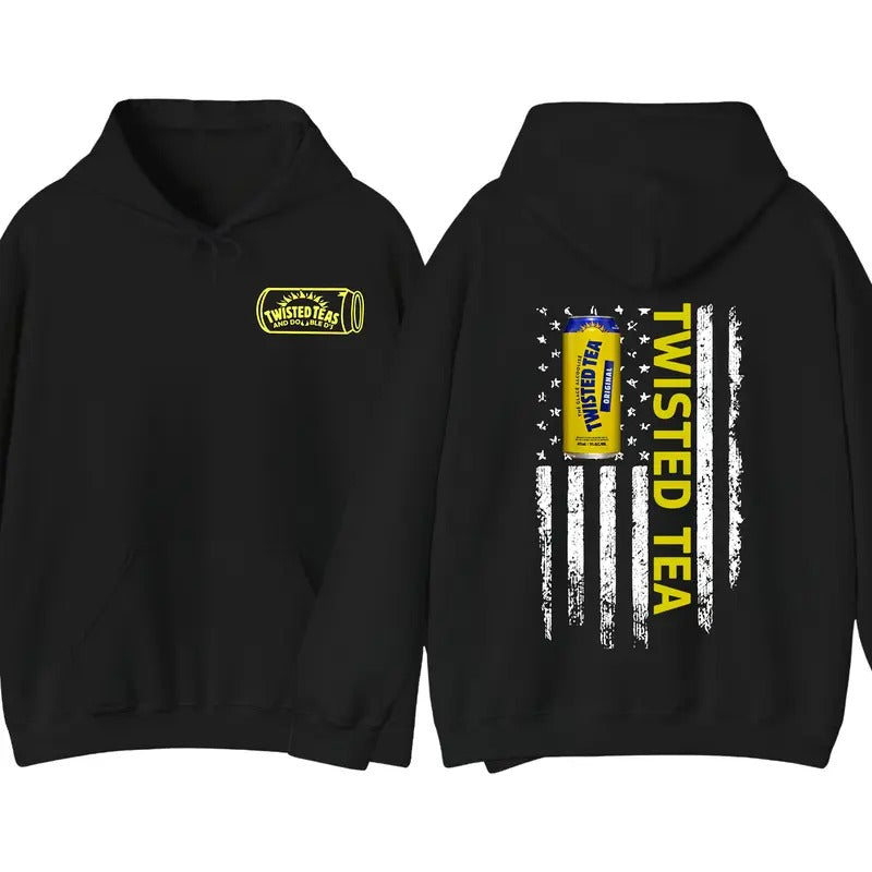 Twisted Tea Logo Flag Sided Fall Unisex T-shirt, Sweatshirt, Hoodie (1)