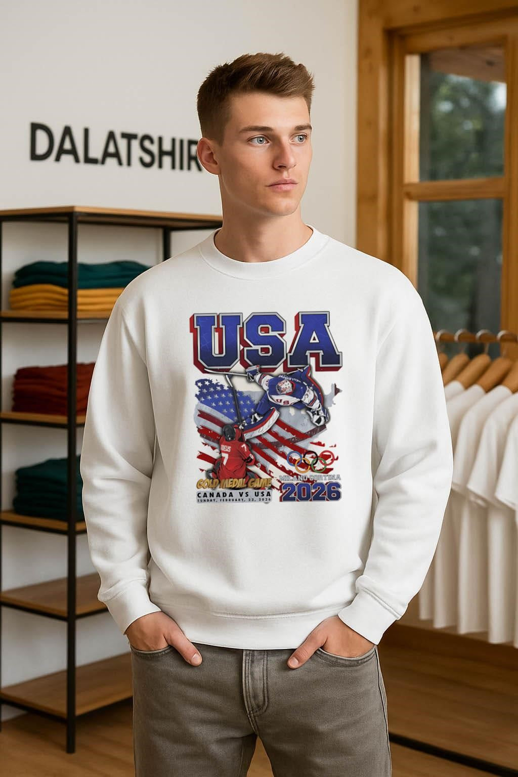 USA Gold Medal Game Canada vs USA 2026 shirt