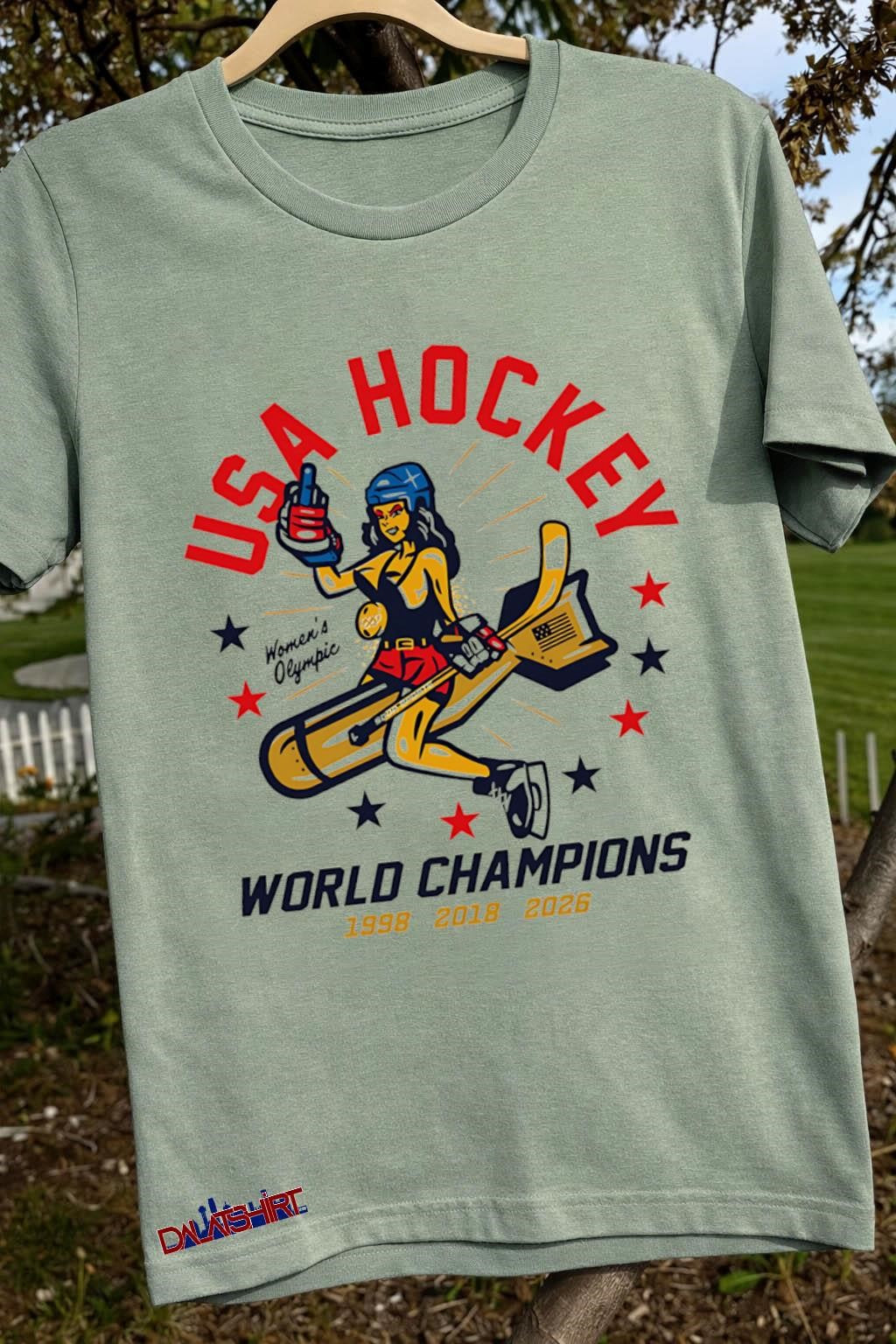USA Hockey Women’s Olympic World Champions 1998 2018 2026 Girl Bomb shirt