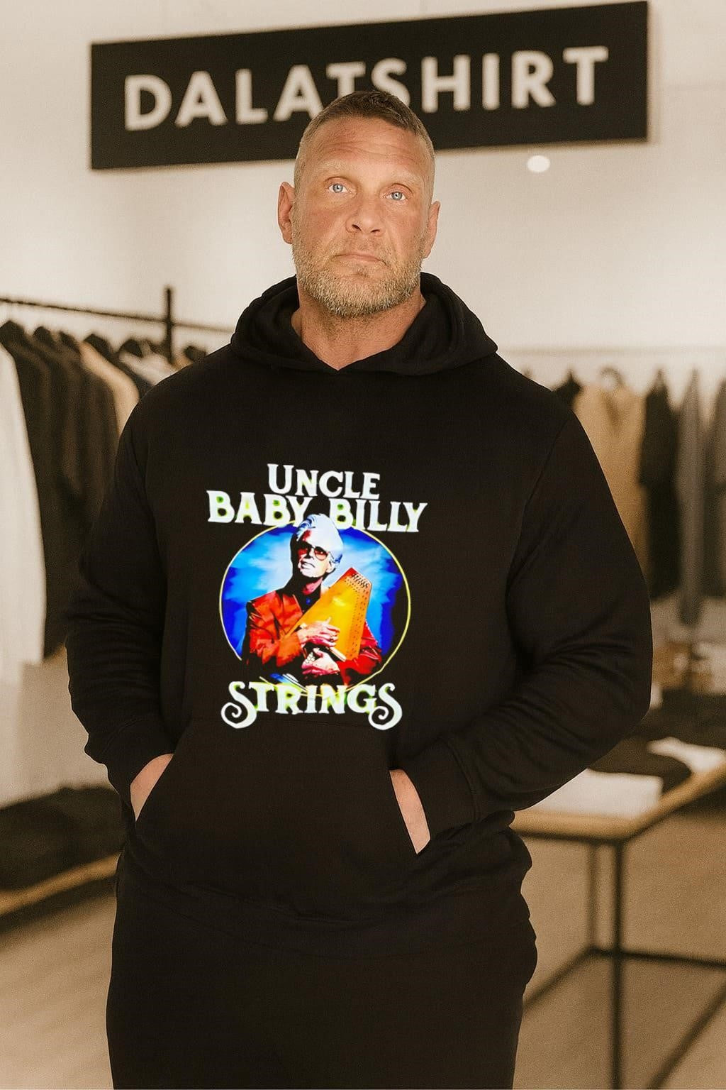 Uncle Baby Billy Strings Character Autoharp Musical Comedy shirt