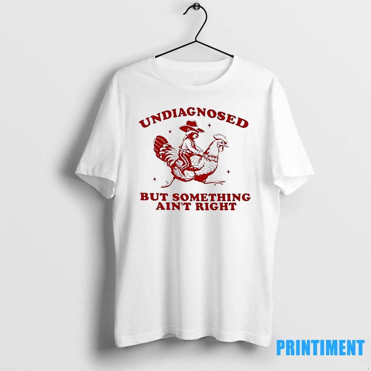 Undiagnosed But Something Aint Right Funny Raccoon Chicken Tshirts Sweater