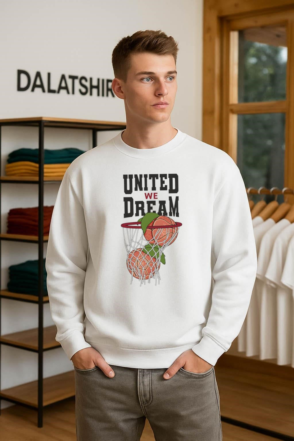 United We Dream Basketball Peach Net shirt