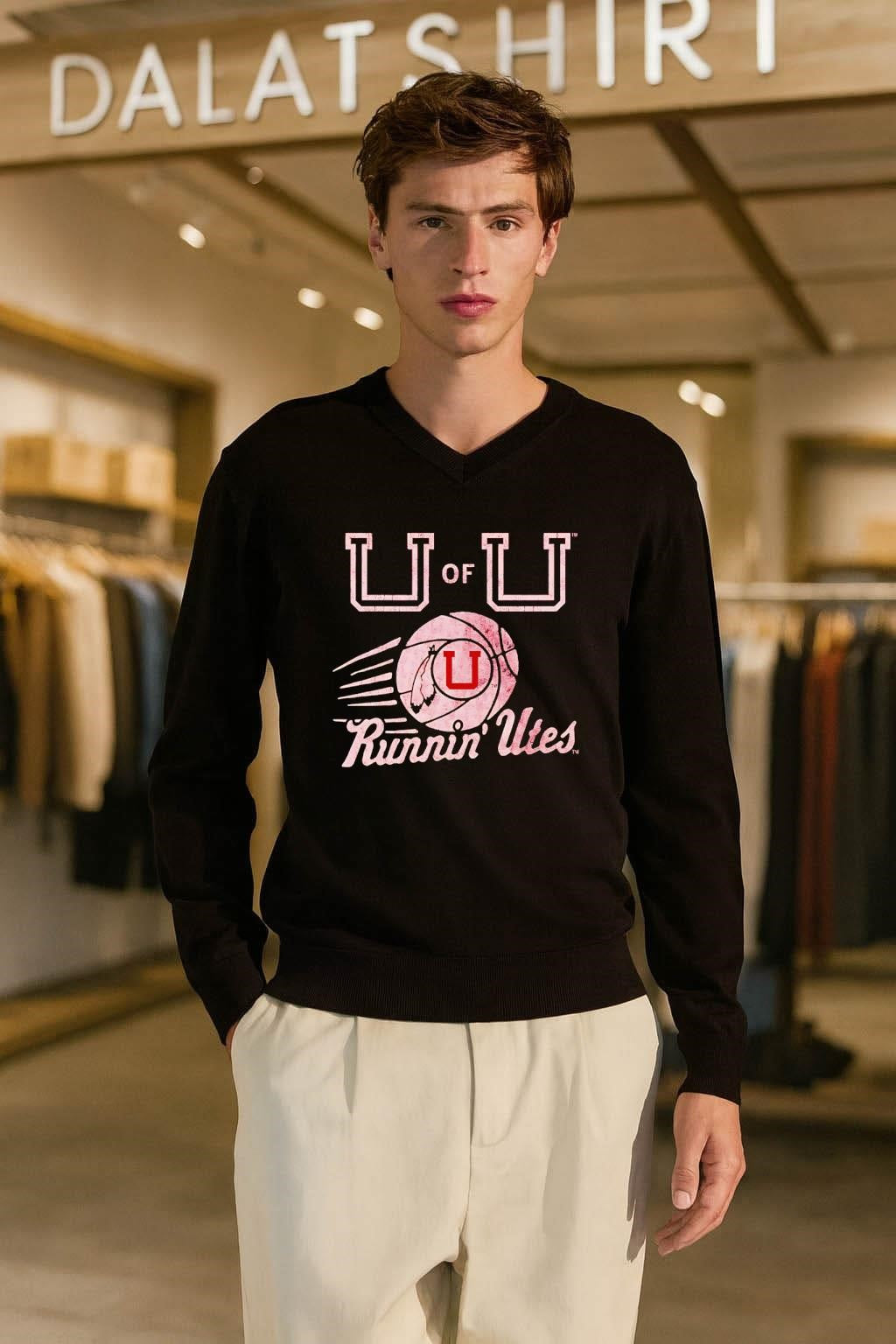University of Utah Runnin’ Utes Basketball Logo Vintage shirt