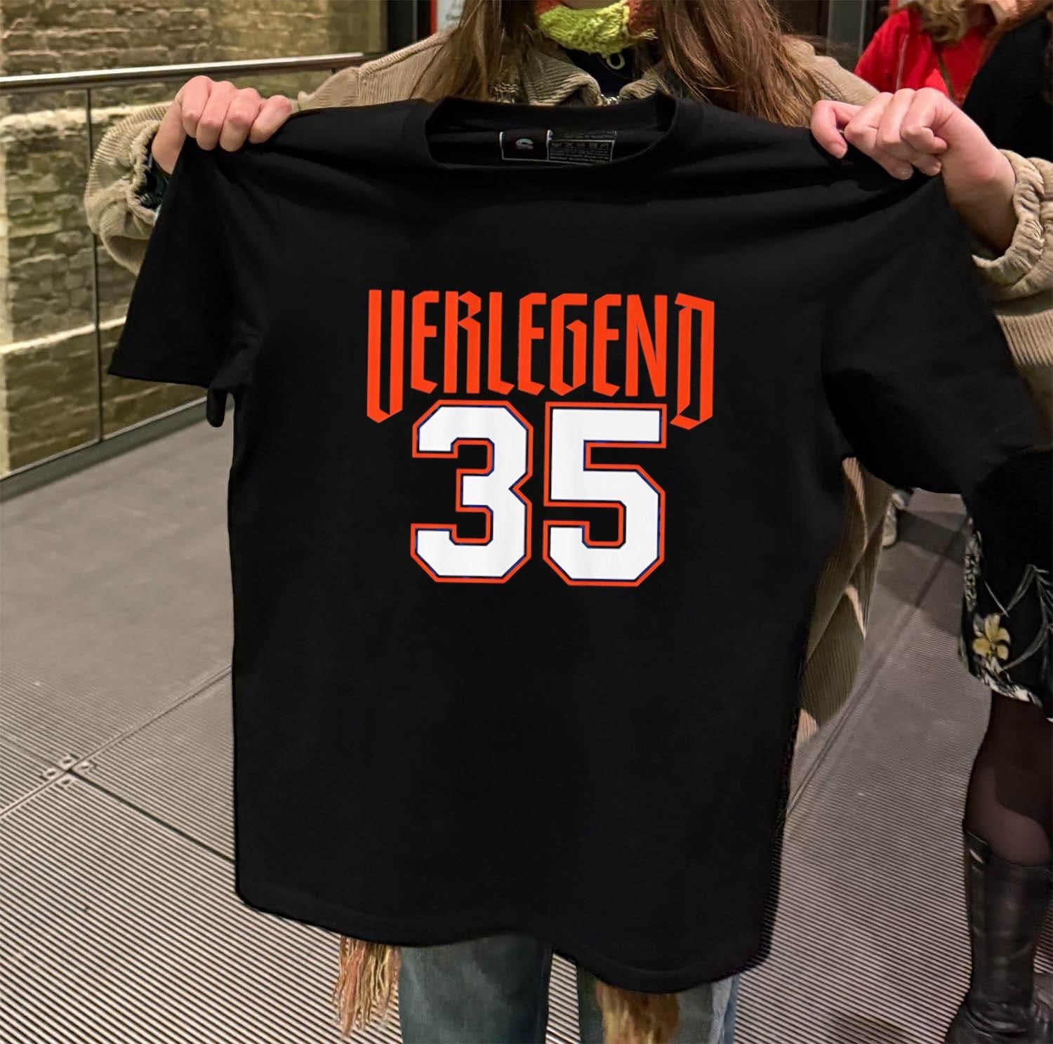 Verlegend 35 Detroit Tigers Pitcher Justin Verlander Tribute Graphic shirt