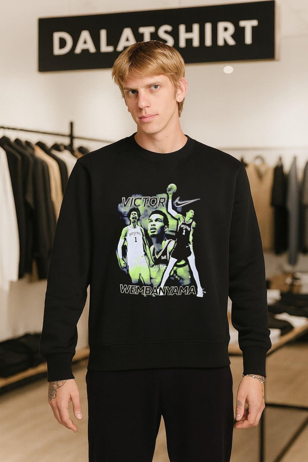 Victor Wembanyama San Antonio Spurs basketball slam dunk shirt