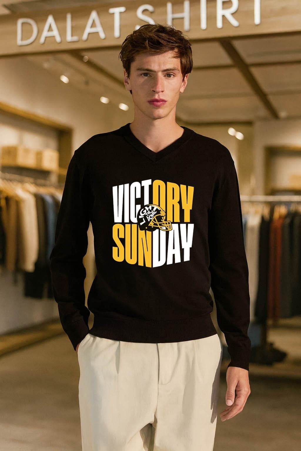 Victory Sunday light the dome helmet shirt