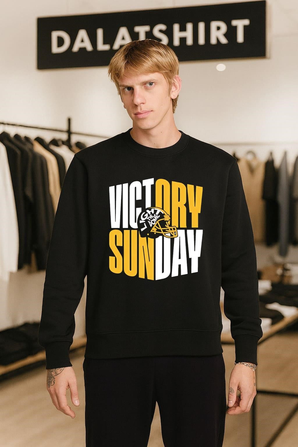 Victory Sunday light the dome helmet shirt