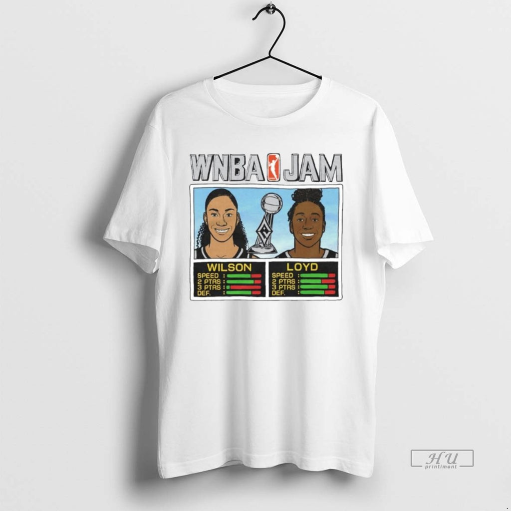 Viral Aja Wilson And Jewell Loyd Wnba Jam Los Angeles Aces 2025 Champs Ornaments Tee
