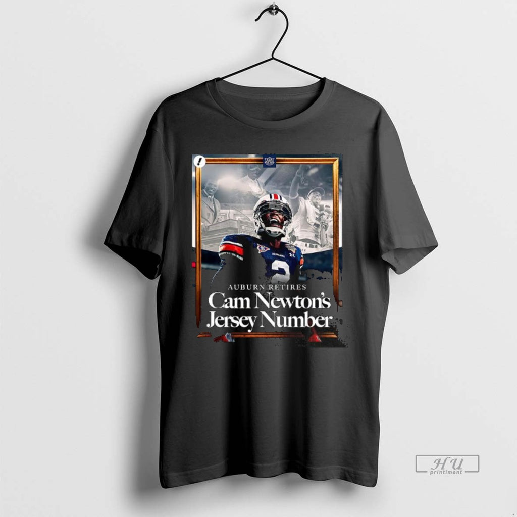 Viral Auburn Retires Cam Newtons Jersey Number Tee Shirt Sweater
