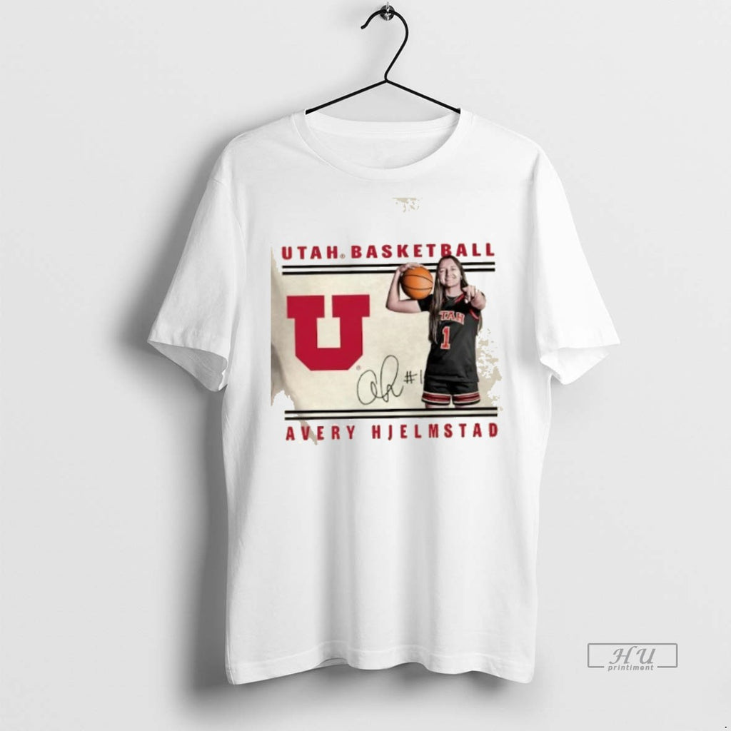Viral Avery Hjelmstad Utah Women Basketball Signature Tee Shirt Sweater
