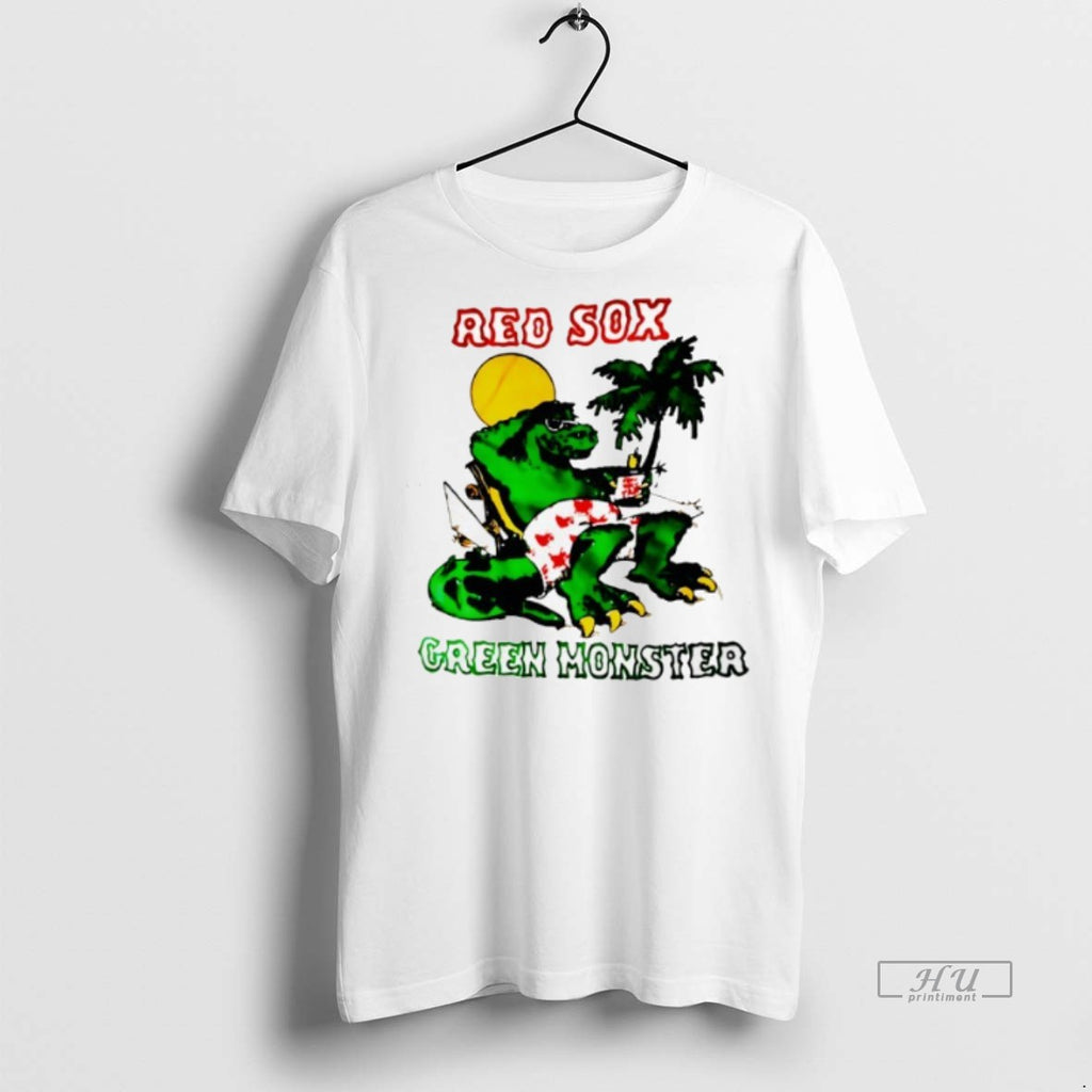 Viral Boston Red Sox Green Momster Tee Shirt Sweater