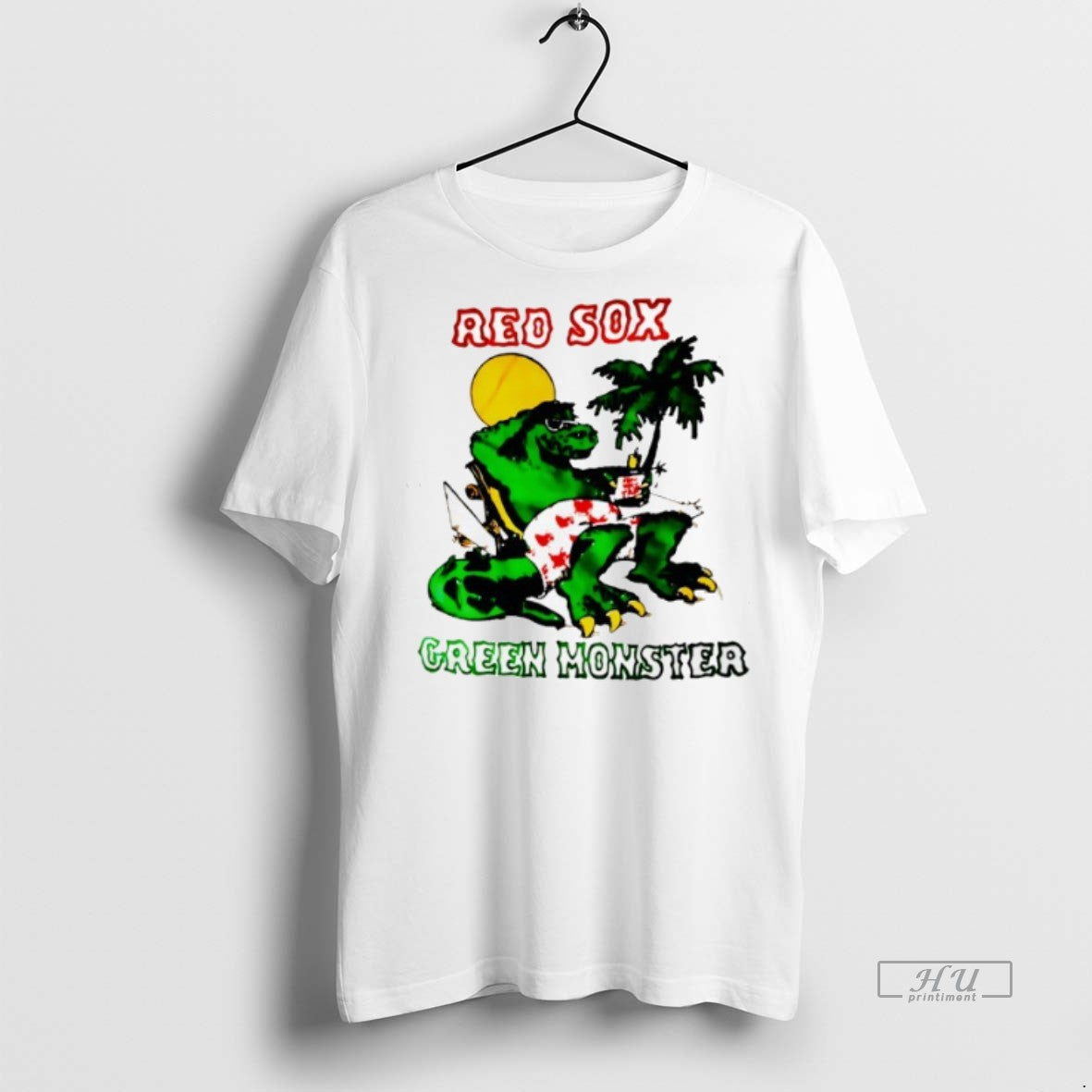 Viral Boston Red Sox Green Momster Tee Shirt Sweater