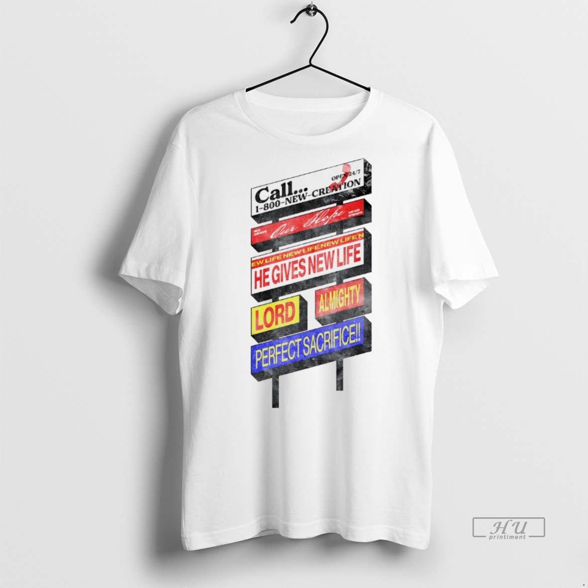 Viral Call 1 800 New Creation Our Hope White Tee Shirt Sweater