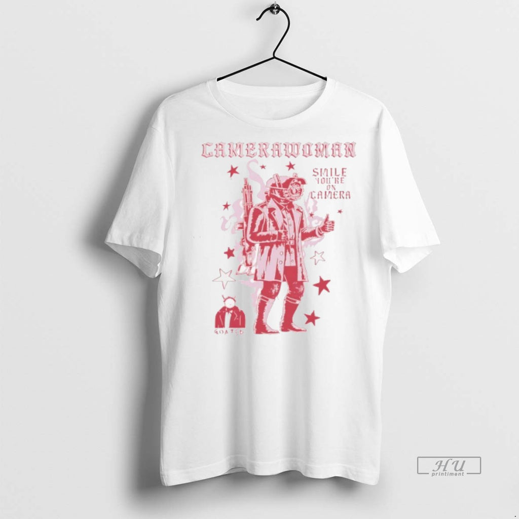 Viral Camerawoman Smile Youre On Camera Tee Shirt Sweater