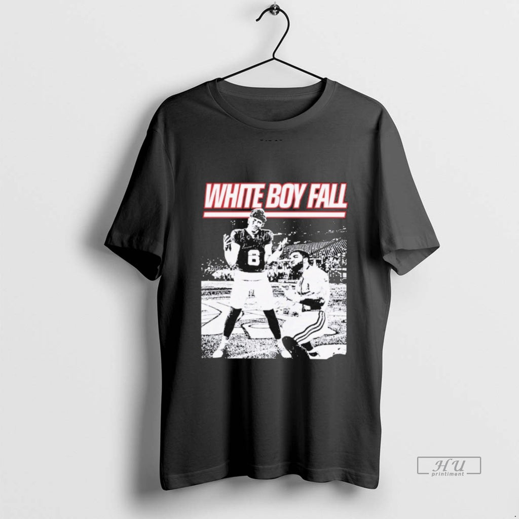 Viral Dart And Skattebo White Boy Fall Tee Shirt Sweater